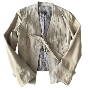 Danier suede tie up jacket Phoebe Buffay style